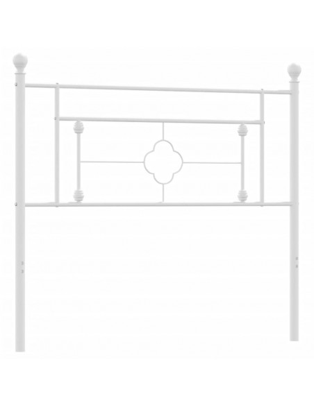 Testiera in Metallo Bianco 107 cm
