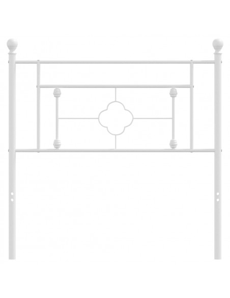 Testiera in Metallo Bianco 100 cm