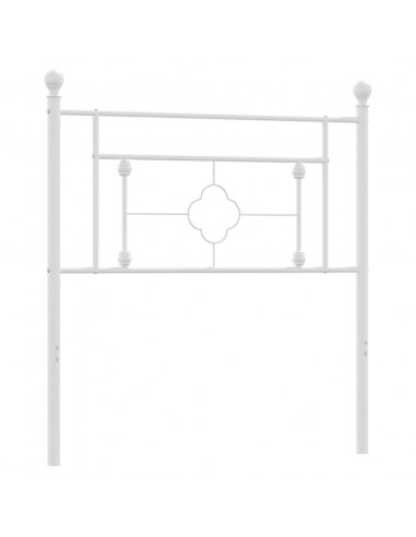 Testiera in Metallo Bianco 100 cm