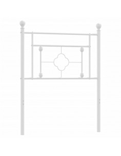 Testiera in Metallo Bianco 80 cm 2