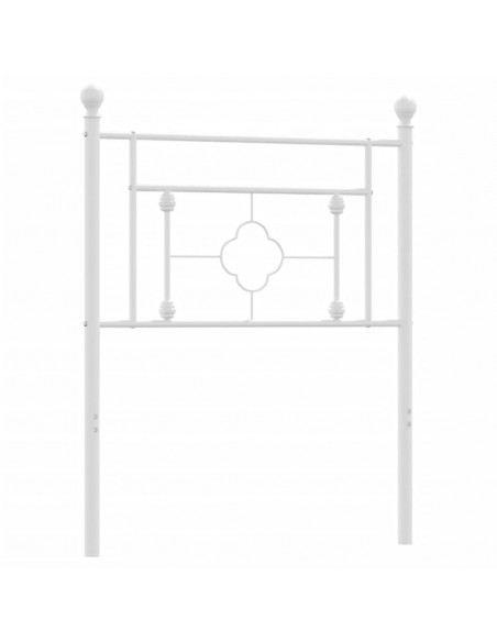 Testiera in Metallo Bianco 80 cm