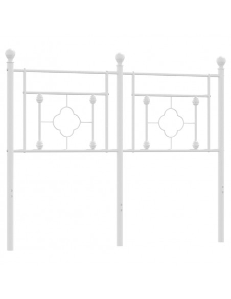 Testiera in Metallo Bianco 120 cm