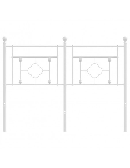 Testiera in Metallo Bianco 120 cm
