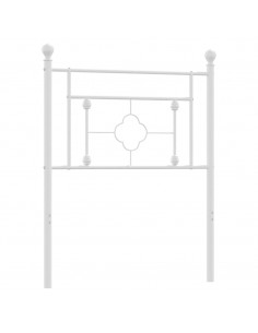 Testiera in Metallo Bianco 75 cm 2