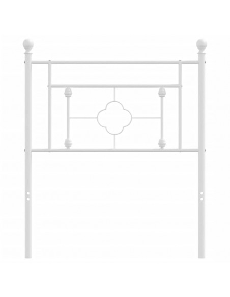 Testiera in Metallo Bianco 75 cm
