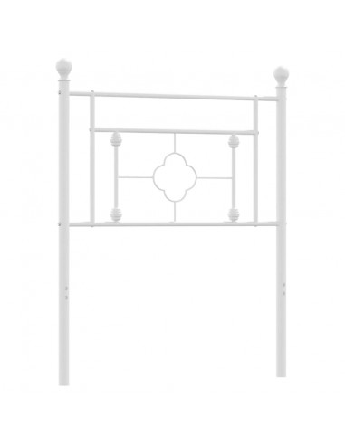 Testiera in Metallo Bianco 75 cm