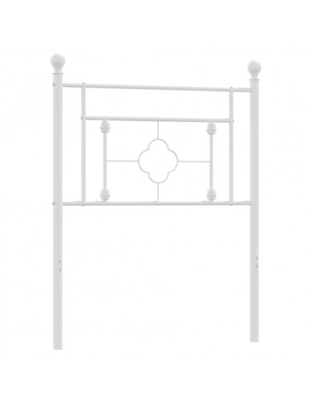 Testiera in Metallo Bianco 75 cm