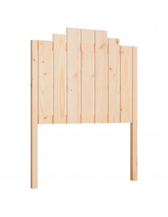 Testiera per Letto 81x4x110 cm in Legno Massello di Pino 2