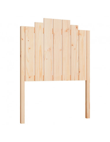 Testiera per Letto 81x4x110 cm in Legno Massello di Pino