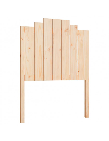 Testiera per Letto 81x4x110 cm in Legno Massello di Pino