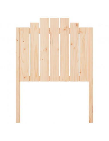 Testiera per Letto 81x4x110 cm in Legno Massello di Pino