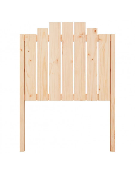 Testiera per Letto 81x4x110 cm in Legno Massello di Pino