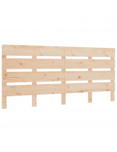 Testiera per Letto 120x3x80 cm in Legno Massello di Pino 2