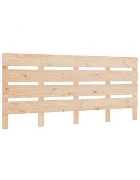 Testiera per Letto 120x3x80 cm in Legno Massello di Pino
