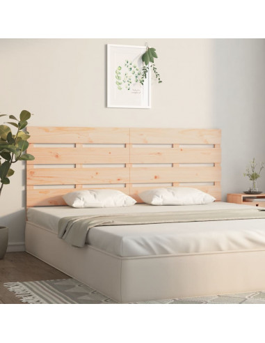 Testiera per Letto 120x3x80 cm in Legno Massello di Pino