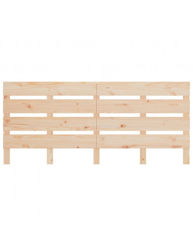 Testiera per Letto 120x3x80 cm in Legno Massello di Pino