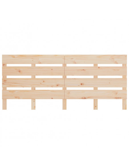Testiera per Letto 120x3x80 cm in Legno Massello di Pino