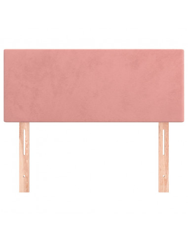 Testiera Rosa 80x5x78/88 cm in Velluto