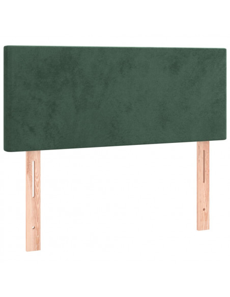Testiera Verde Scuro 100x5x78/88 cm in Velluto