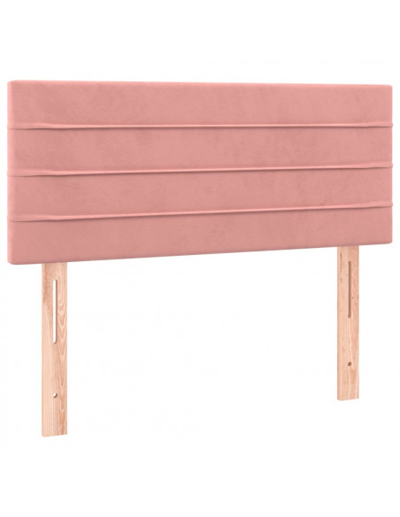 Testiera Rosa 80x5x78/88 cm in Velluto
