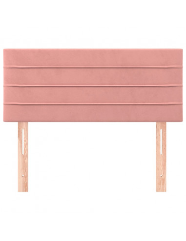 Testiera Rosa 80x5x78/88 cm in Velluto