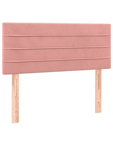 Testiera Rosa 100x5x78/88 cm in Velluto