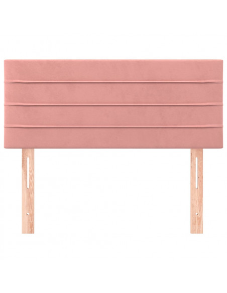 Testiera Rosa 100x5x78/88 cm in Velluto