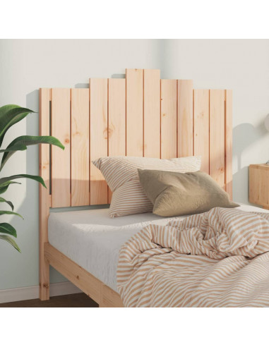 Testiera per Letto 106x4x110 cm in Legno Massello di Pino