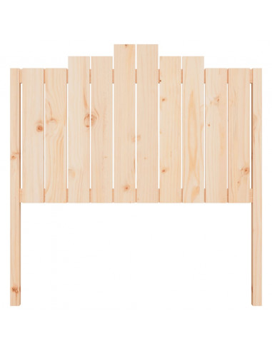 Testiera per Letto 106x4x110 cm in Legno Massello di Pino