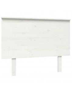 Testiera per Letto Bianca 104x6x82,5 cm Legno Massello di Pino 2