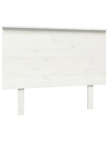 Testiera per Letto Bianca 104x6x82,5 cm Legno Massello di Pino