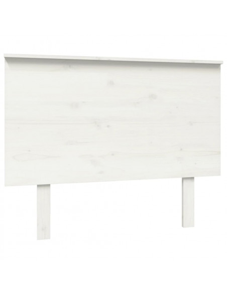 Testiera per Letto Bianca 104x6x82,5 cm Legno Massello di Pino