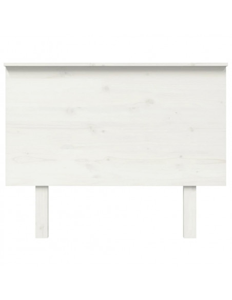 Testiera per Letto Bianca 104x6x82,5 cm Legno Massello di Pino