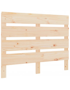 Testiera per Letto 90x3x80 cm in Legno Massello di Pino 2