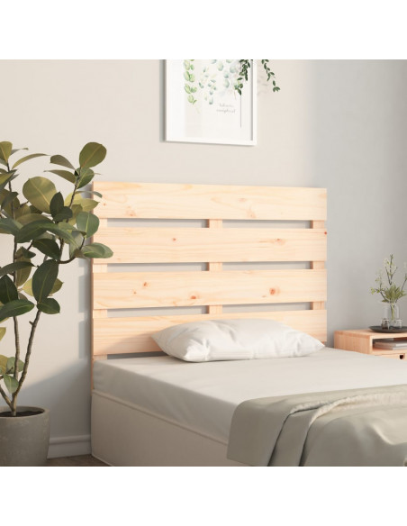 Testiera per Letto 90x3x80 cm in Legno Massello di Pino