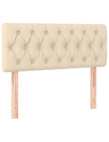 Testiera Crema 100 x 7 x 78/88 cm in Tessuto