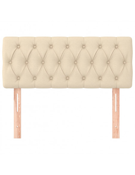 Testiera Crema 100 x 7 x 78/88 cm in Tessuto
