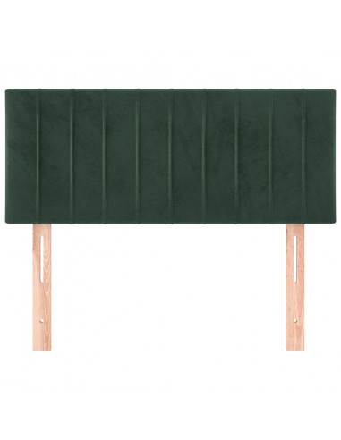 Testiera Verde Scuro 80x5x78/88 cm in Velluto