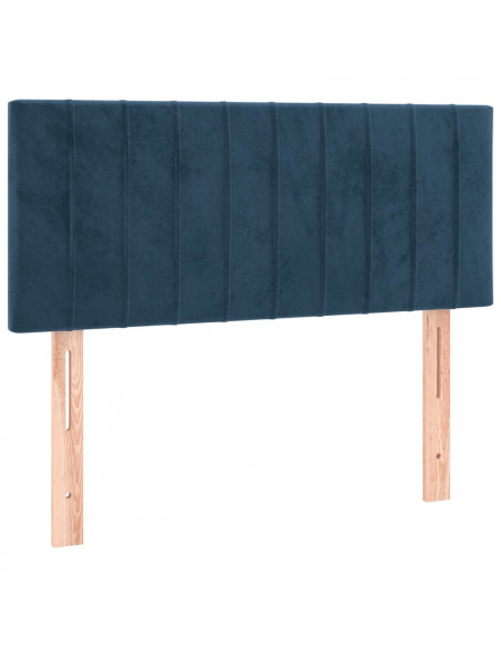 Testiera Blu Scuro 80x5x78/88 cm in Velluto