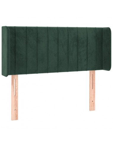 Testiera a LED Verde Scuro 83x16x78/88 cm in Velluto