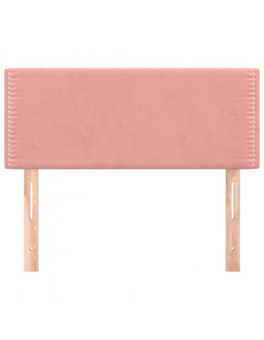 Testiera Rosa 100x5x78/88 cm in Velluto