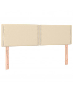 Testiere 2 pz Crema 72x5x78/88 cm in Tessuto 2