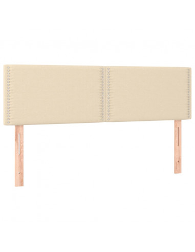 Testiere 2 pz Crema 72x5x78/88 cm in Tessuto