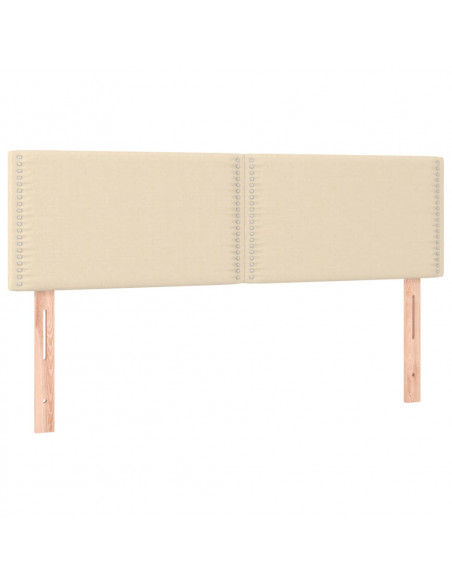 Testiere 2 pz Crema 72x5x78/88 cm in Tessuto