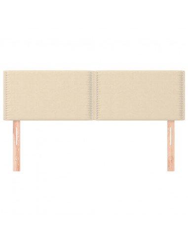 Testiere 2 pz Crema 72x5x78/88 cm in Tessuto