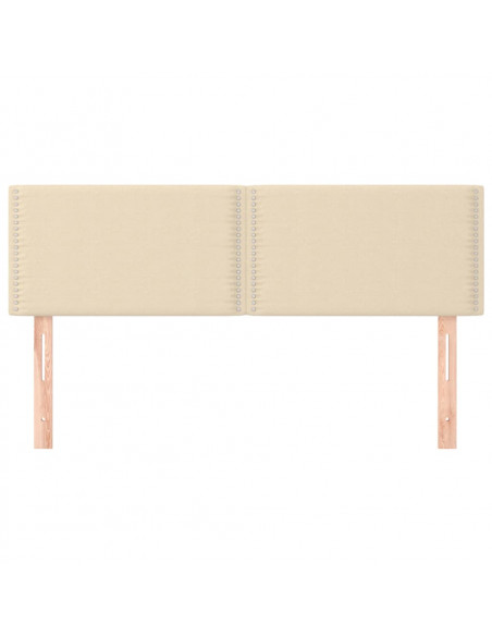 Testiere 2 pz Crema 72x5x78/88 cm in Tessuto