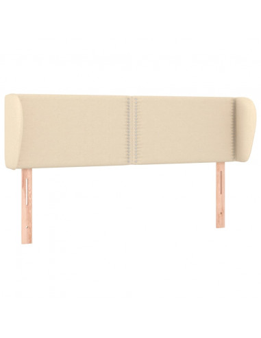 Testiera ad Orecchio Crema 147x23x78/88 cm in Tessuto