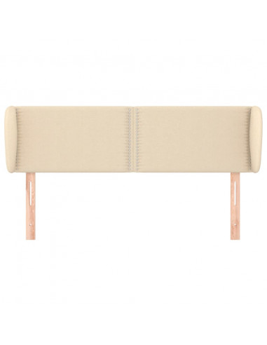 Testiera ad Orecchio Crema 147x23x78/88 cm in Tessuto
