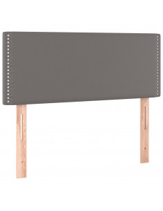 Testiera Grigia 80x5x78/88 cm in Similpelle 2