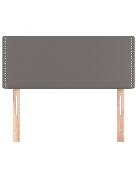 Testiera Grigia 80x5x78/88 cm in Similpelle